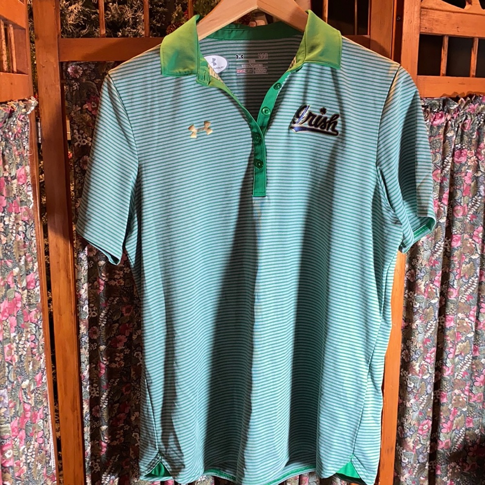 Under Armour Notre Dame polo size L